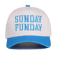 Sunday Funday Two Tone Canvas Cotton Cap  Zenana Consgt.