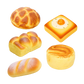 Fun Doh Bakery Slow Rise Squishy Bread Variety - 12/Display