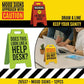 Standing 4.75" 3D Mood Caution Sign Assortment - 12/Display