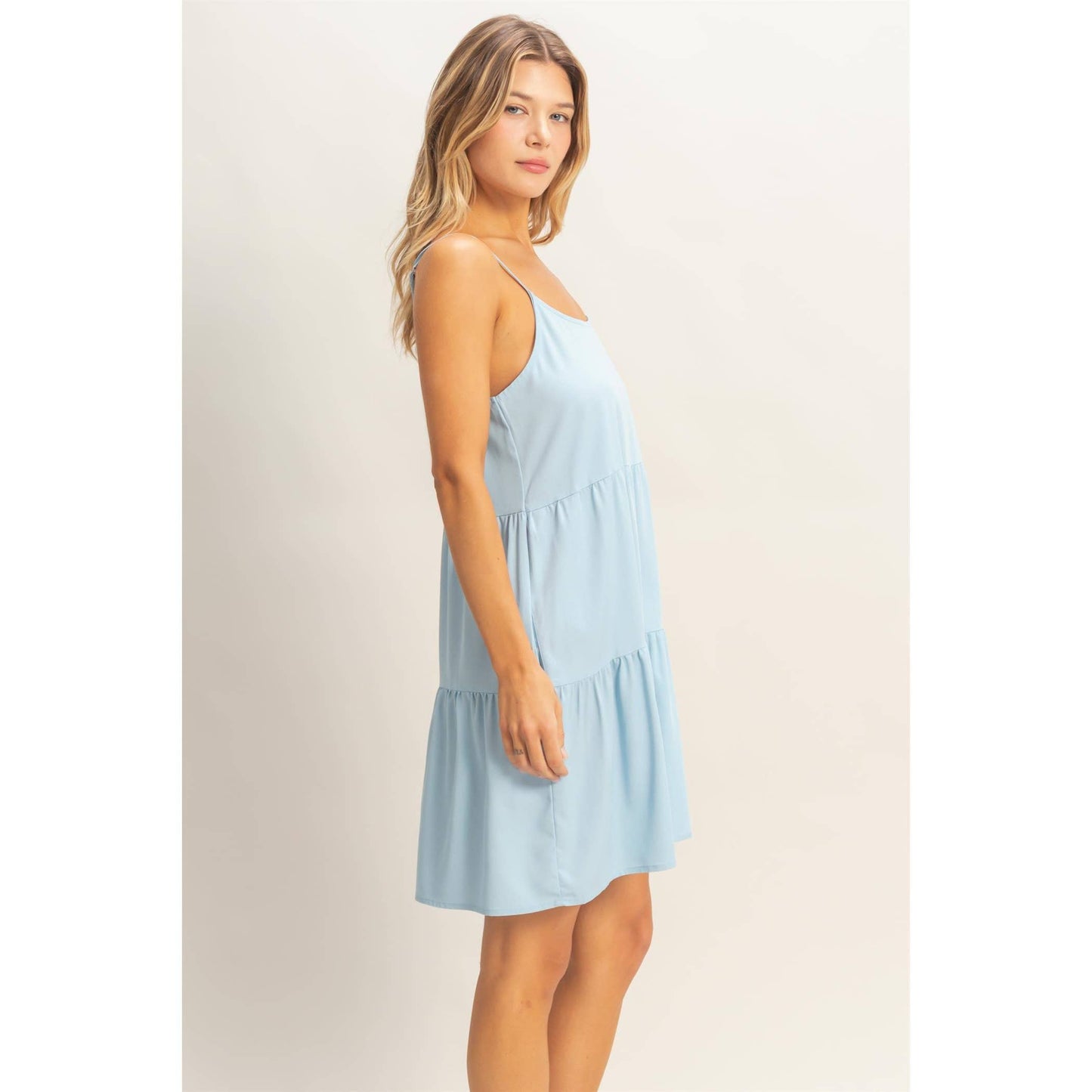 Tiered Spaghetti Strap Dress