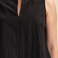 Stand Collar Slit V-Neck Sleeveless Top