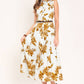 A printed woven midi dress - ID24034