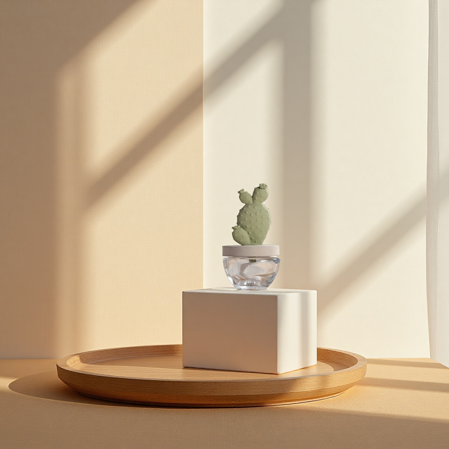 Cactus Ceramic Diffuser Gift Set - 100ml/3.38fl oz for Decor