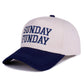 Sunday Funday Two Tone Canvas Cotton Cap  Zenana Consgt.