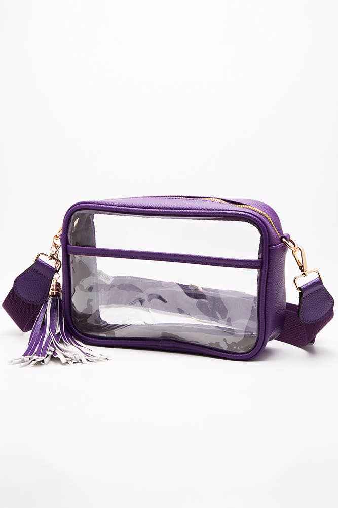 Clear PU Cross Body Camera Bag