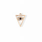 18K Gold Stainless Steel Triangle Evil Eye Charm
