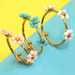 18K STAINLESS STEEL TARNISH FREE FLOWER RINGS | 40R122