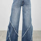 P8212M-MID RISE WIDE FRAYED SEAM