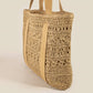 Large Straw Braided Tote Bag With Hat Holder