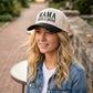 Mama Needs A Drink Two Tone Snapback Hat Zenana