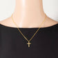 Gold Dipped Cross Pendant Necklace