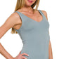 `Premium Rayon Double Layered Tank Top - Zenana