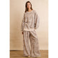 LEOPARD PRINT FULL LENGTH WIDE LEG PULL ON PANTS