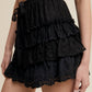 Lace Tiered Shorts with Ruffle Details