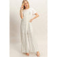 Tie Strap Jumpsuit With Hem Slits