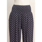 Polka Dot Elastic Wide-Leg Pants