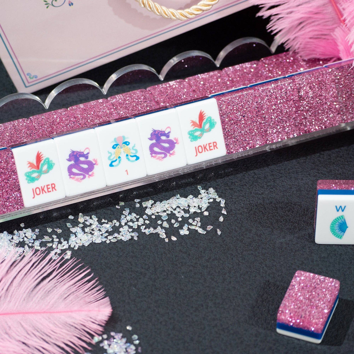 Jade Bloom Mahjong Set - Pink Stardust 06-02