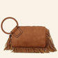 Fringe Cuff Clutch Tassel Wristlet Clutch Bag