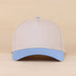 Plain Two Tone Canvas Cotton Snapback Hat