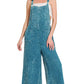 ..Washed Double Gauze Wide Leg Overalls