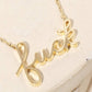 Handwritten Fuck Pendant Necklace