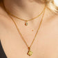 18K Gold PVD Teardrop Birthstone Charm