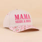 Mama Needs A Drink Two Tone Snapback Hat Zenana