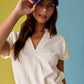 PX8760 V Neck Short Sleeve Top and Short Set