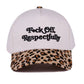 Fxck Off Respectfully Two Tone Canvas Cotton Cap Zenana Consgt.