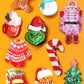 CHRISTMAS TREE SANTA SNOWMAN HAIR CLAW CLIPS | 40H939