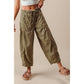 MID RISE WIDE LEG PANTS  WITH POCKETS