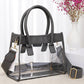 Clear handbag with color trim from Sip and Shop Arizona

