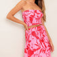 A printed woven top and skirt set - IT13677-SET