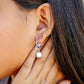 18K Gold PVD Stainless Steel Cross Stud Earrings