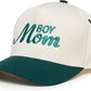 Two Tone Cap - Boy Mom - Green/Beige