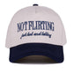 0731 Not Flirting Two Tone Canvas Cotton Cap SI-28474 Zenana Consgt.