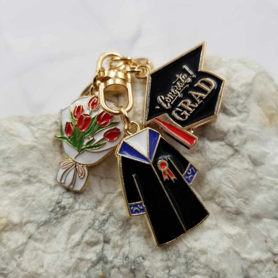 Congrats GRAD Keychain - Graduation Gift