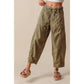 MID RISE WIDE LEG PANTS  WITH POCKETS