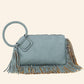 Fringe Cuff Clutch Tassel Wristlet Clutch Bag