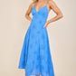 Eyelet Embroidered Spaghetti Strap Midi Dress