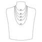 18K Gold PVD Stainless Steel Lariat Necklace Lip Chain