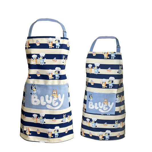 BLUEY™ Adult & Youth Apron Set – Matching Family Aprons