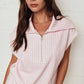 Gingham Zip Up Top Short Set