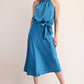 Halter Neck Sleeveless Midi Dress