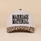 Marriage Material Two Tone Canvas Cotton Cap