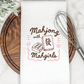 Waffle Tea Towel Mahjong with Mahgirls