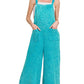 ..Washed Double Gauze Wide Leg Overalls