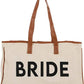 Large Cotton Tote Bag - Bride