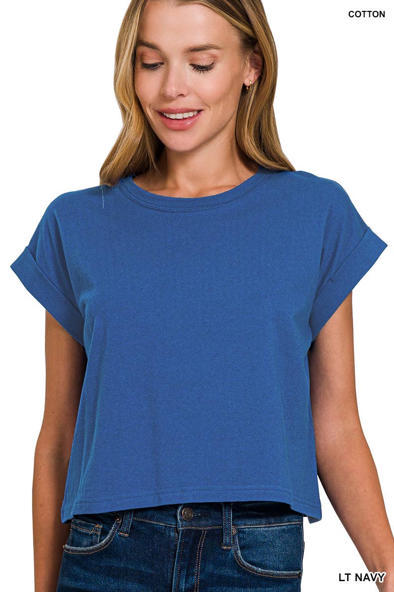 `".Cotton Short Sleeve Tee