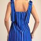 Tie-Strap Square-Neck Mini Dress